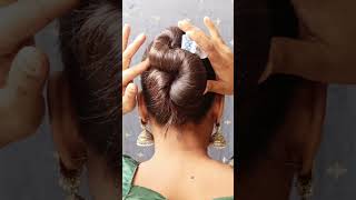 only claw clip bun hairstyle at home in 30 sec #viralvideo #30sec #bunhairstyle #hair #ytshortsindia