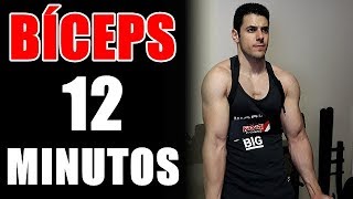 BÍCEPS EN 12 MINUTOS | RUTINA RÁPIDA, COMPLETA Y EFECTIVA