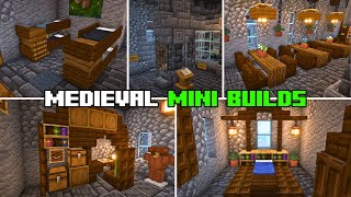 5+ Medieval Interior Design Ideas | Minecraft Mini Builds