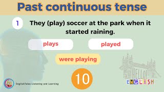 Past continuous tense | Grammar Quiz | Learn English #GrammarQuiz #EnglishTalesListeningLearning