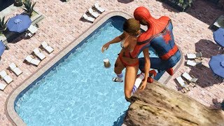 GTA 5 Water Ragdolls | SPIDERMAN Jumps/Fails ep.16 (Euphoria physics | Funny Moments)