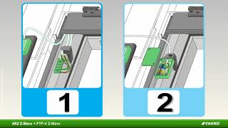 How to install a ARZ Z-Wave with a FTP-V Z-Wave roof window