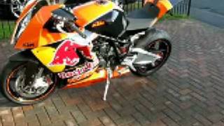 KTM RC8 RED BULL WITH FULL AKRAPOVIC EXHAUST