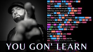 Eminem - You Gon' Learn | Rhymes Highlighted