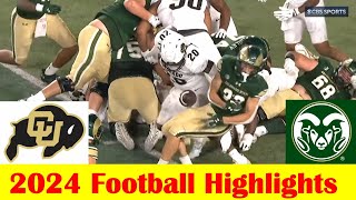 Colorado vs Colorado State Football Game Highlights 9 14 2024