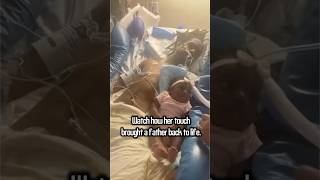 Heartwarming Miracle: Baby's Touch Awakens Father! 😇❤️ #MiracleAwakening #FamilyLove