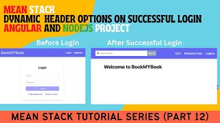 Create dynamic Header Options based on Successful Login | Behaviour Subject | Auth Series Part 12