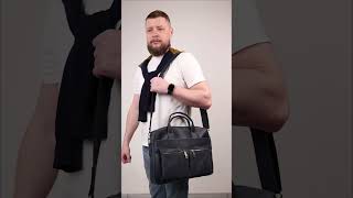 Чоловіча шкіряна синя сумка А4 RK-7122-3md TARWA #leather #bag #fashion