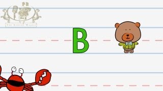 Write the letter B | Alphabet Writing lesson for children | The Singing Walrus