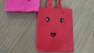 Paper Bag / How To Make Paper Bags With Handles # Paper 🛍️ bag#