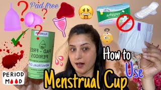 Trying Mensutral Cup for the first Time Is it safe?😳 | How to Insert & Remove mensutral cup