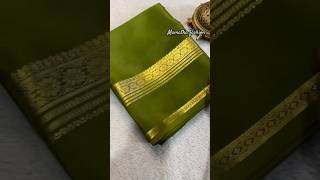 Pure Mysore silk sarees//Silk Mark certified//Price:10600/-120gsm thickness//Order no 9000949464