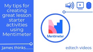 My tips for creating great lesson stater activities using Mentimeter