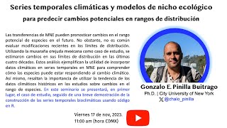 Series temporales climáticas y MNE para predecir cambios potenciales en rangos de distribución