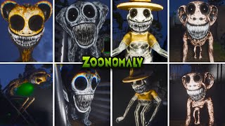 ALL NEW JUMPSCARES 1ST vs 3RD person - Zoonomaly