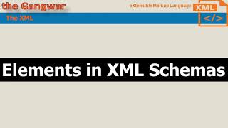 (हिन्दी) Elements in XML | XSD Elements