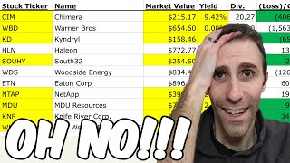 OVER 70 Stocks I OWN 😱 Don't Make MY MISTAKE! Selling Stocks to SIMPLIFY + Building Passive Income 📈