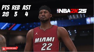 NBA 2k25 Heat (0-1) vs Hornets (2-0) Season game highlights