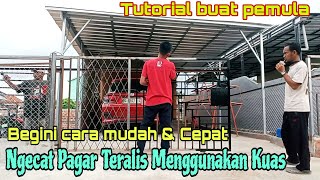 Proses / Cara Pengecatan Pagar Terali Area Teras Rumah. @mangagouxs9140