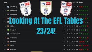 (ASMR) English Football League Standings! EFL Review 23/24