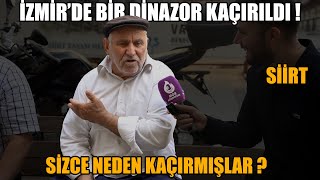 İZMİR'DE 1 DİNAZOR KAÇIRILDI | SİZCE NEDEN KAÇIRILDI DİYE SORDUK | SİİRT MERKEZ