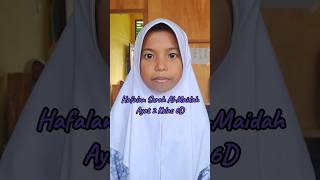 Hafalan "Helfina Ramadhani" #materipai #hafalan #almaidah  #shots