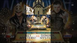 WWE Wrestlemania 39 Rey Mysterio vs Dominik Mysterio Official Match Card#shorts #ytshorts #wwe #wm39