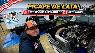 Picape de Lata! V8 Big Block com Pneu Drag Radial de 4 Segundos