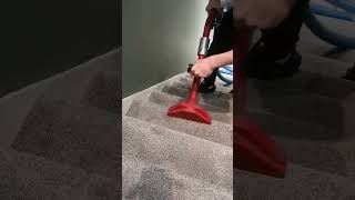 Dirty stair carpet cleaning. #industrialpower #truckmount #leeds #fabricmax