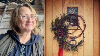 How to Make a Christmas Wreath: Create Magic for Your Front Door with Foraged Finds