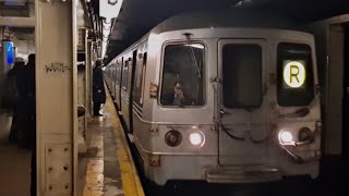 MTA NYC Subway: (F) (G) (R) Trains at 4th Avenue-9th Street (R46,R68,R68A, R160)