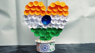 Craft ideas for republic Day easy | Beautiful heart shape craft for january 26 | #craftfashion