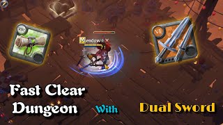 Albion online PVE - Fast Clear Dungeon With Dual Sword