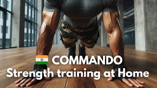 Commando Strength training at Home. Combination of 10 Exercises back to back for Ultimate Stamina🔥⚡️