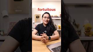 What does FORTUITOUS mean? 🤔 #teamlyqa #learnwithlyqa #vocabulary #english #wordoftheday