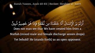 Surah Yaseen, Ayah 60-83 | Ibrahim al-‘Asiri