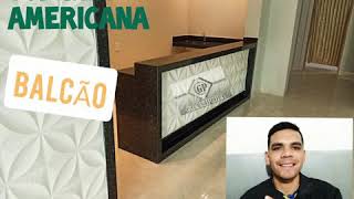 Cozinha AMERICANA balcão top,😃😍😱 granito  Ubatuba,  cozinha integrada com a sala..