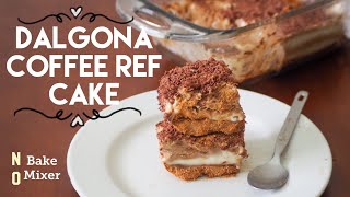 HOW TO MAKE DALGONA COFFEE REF CAKE | Dalgona Coffee Recipe | No bake dessert 🧁