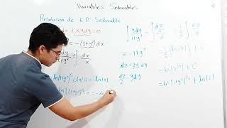 Ecuación diferencial por variables separables. parte 1.