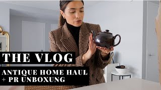 ANTIQUE HOME HAUL + PR UNBOXING | VLOG S3:E29 | Samantha Guerrero