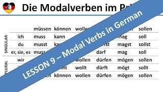 Modal verbs - Modalverben - Learn German (Lesson 9) - Complete A1-B1 Course - Deutsch lernen