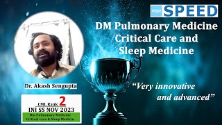 2nd Rank CML, DM Pulmonary Medicine, Critical Care and Sleep Medicine, INI SS, Dr. Akash Sengupta