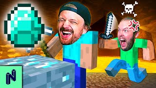 DIAMOND RACE: First to Find a Diamond is the MINECRAFT GOD!