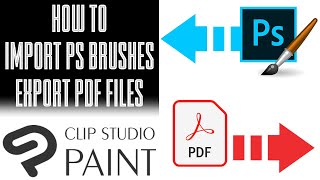 [Clip Studio] Import Photoshop Brushes and Export in PDF