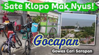 Gocapan Sate Klopo Suroboyo | Gowes Surabaya | Suasana di Taman Bungkul Surabaya | Replika Suroboyo