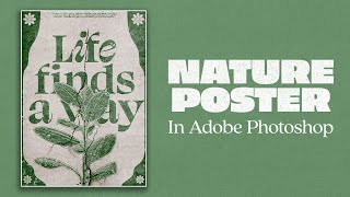 Designing a Plant poster in Adobe Photoshop! [Creatober Day 29]