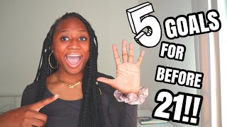 5 FINANCIAL GOALS TO REACH BEFORE YOU TURN 21| Financial goals for beginners!!