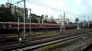 Mumbai rajdhani accelerating after TSR at Borivali