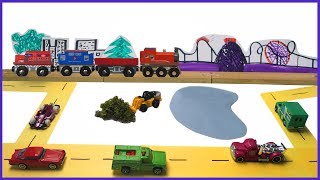 DIY Toy Transport Tracks and Scenery for Kids