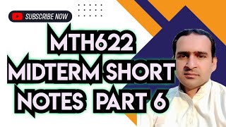 MTH622 Midterm Short Notes ~ mth622 short notes part 6